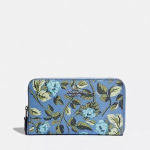 Coach Medium Zip Wallet in Sleeping Rose